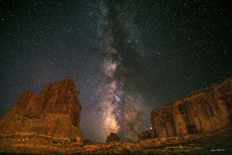 Milky Way at Courthouse Towers Photograph by Dan Norris