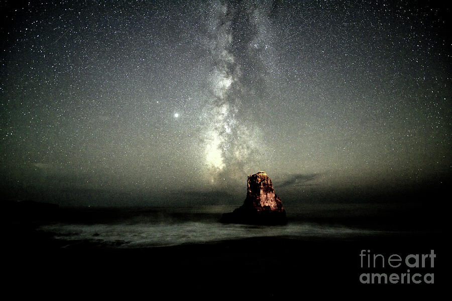 Milky Way at Davenport, California Photograph by Amazing Action Photo Video
