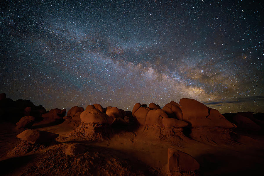 Milky Way at Goblin Valley 2 Photograph by Lindsay Thomson