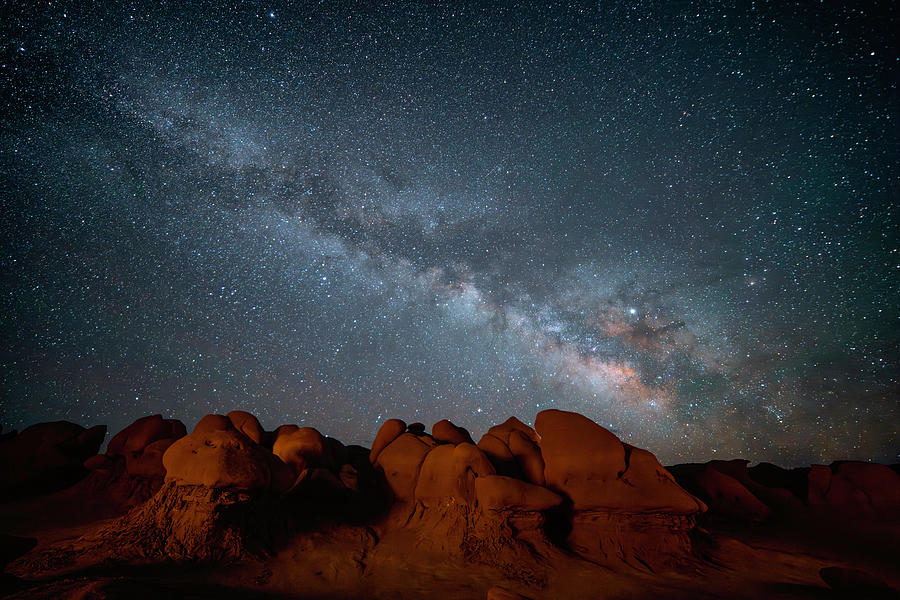 Milky Way at Goblin Valley Photograph by Lindsay Thomson