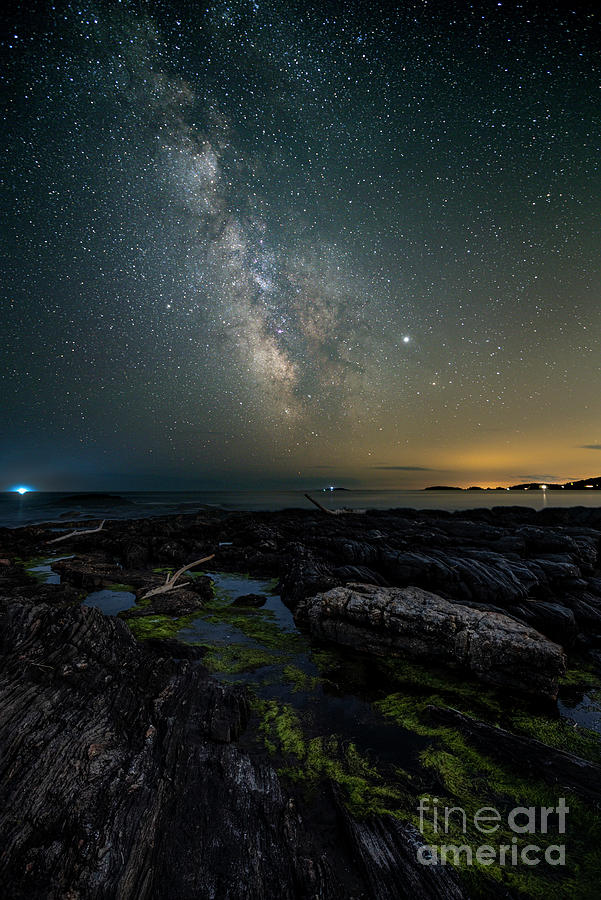 Milky Way at Reid State Park Photograph by Craig Shaknis