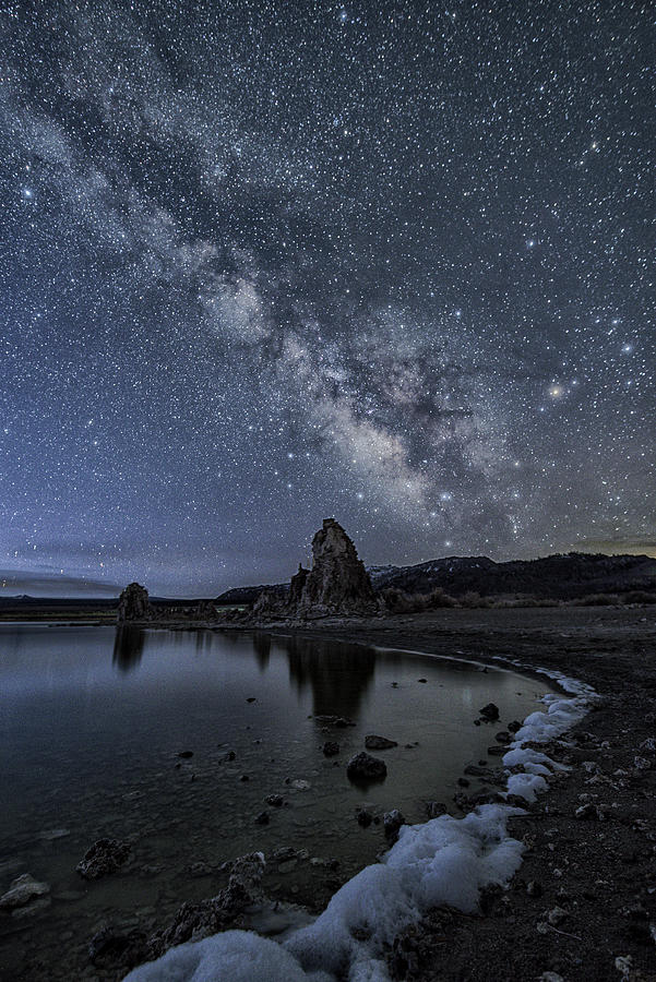 Milky Way Photograph - Milky Way at South Tufas by Carol Ward