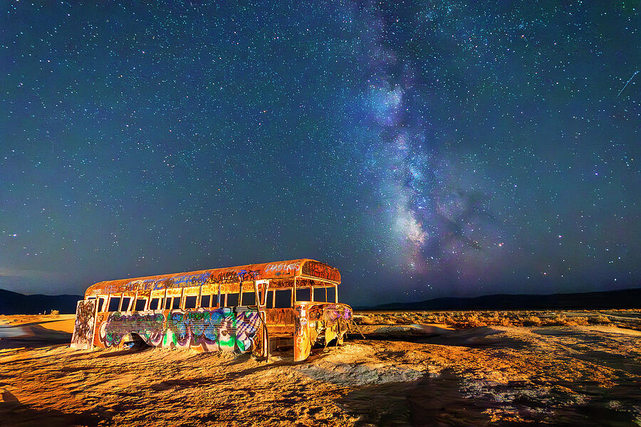 Milky Way Bus Photograph by Joan Escala-Usarralde