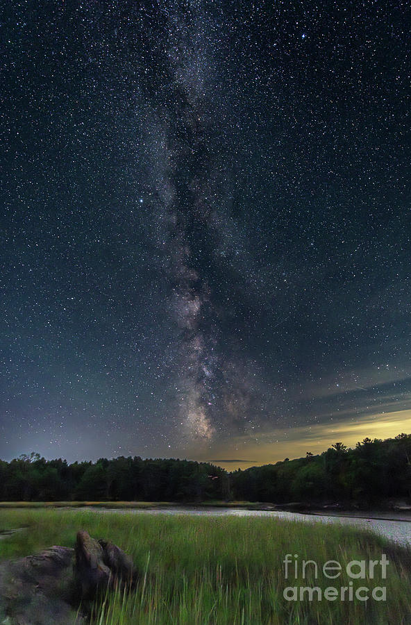 Milky Way by the Cross River Photograph by Patrick Fennell