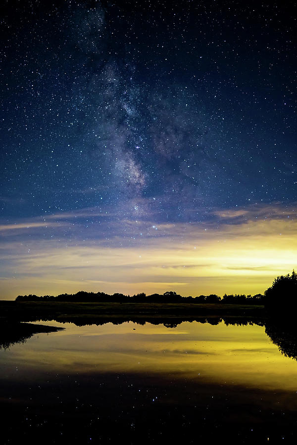 Milky Way and cloud reflections Photograph by Leslie Miller - Fine Art ...