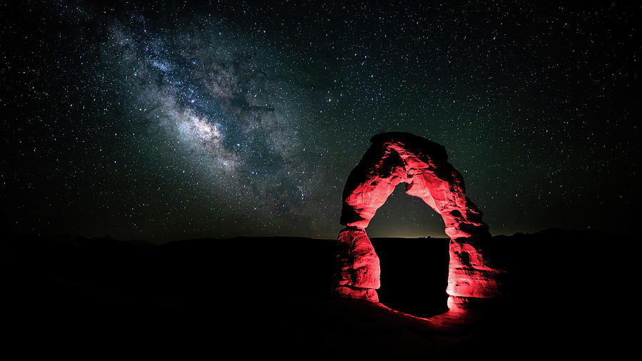 Milky Way Delicate Arch Photograph by William Kennedy