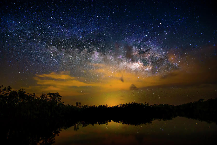 Milky Way Fire Photograph by Mark Andrew Thomas