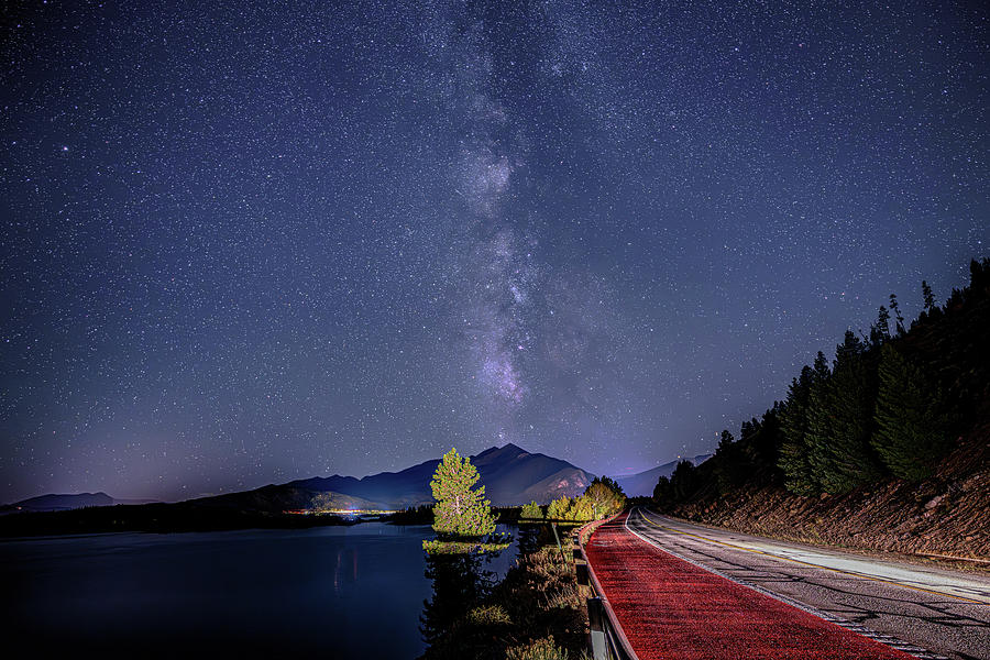 Milky Way from the Dam Road Photograph by Stephen Johnson