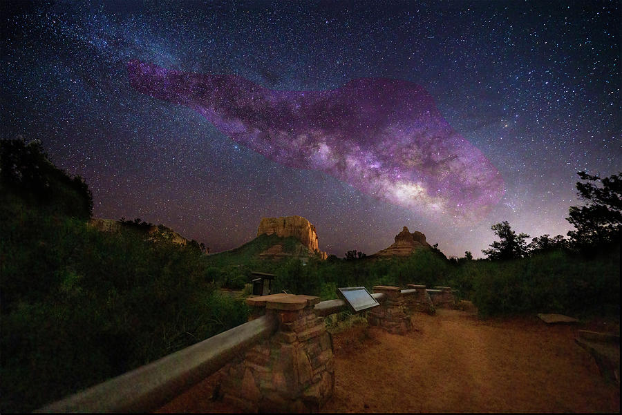 Milky Way from Yavapai Vista Photograph by Al Judge