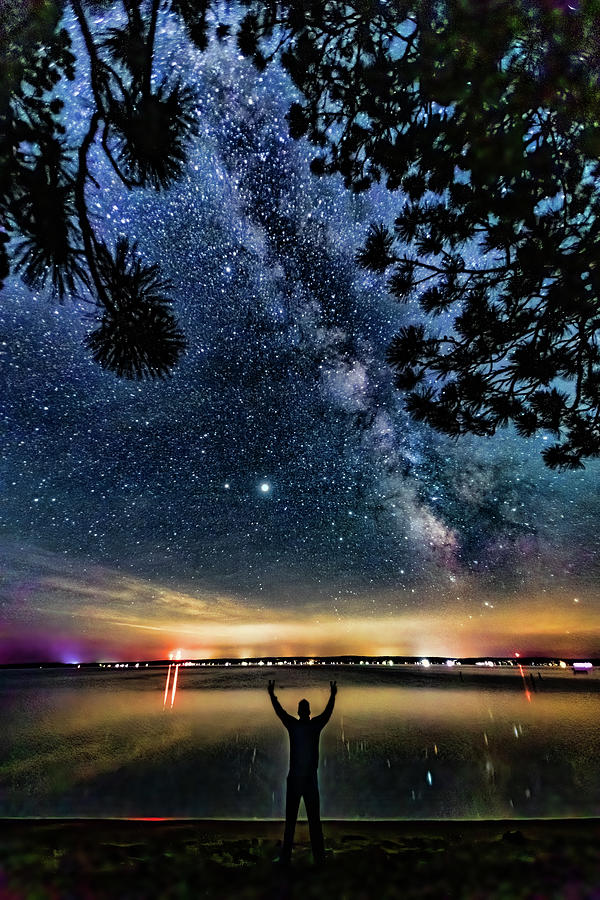 Milky Way Higgins Lake Summer Solstice 2020 Photograph by Joe Holley