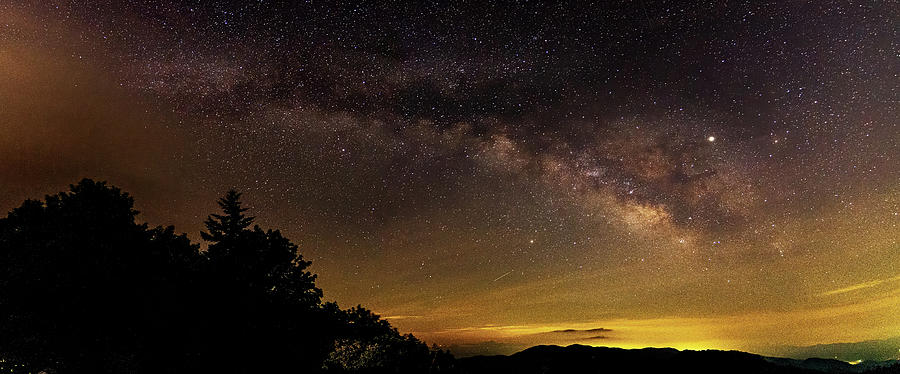 Milky Way in the Great Smoky Mountain NP Photograph by Jack Peterson