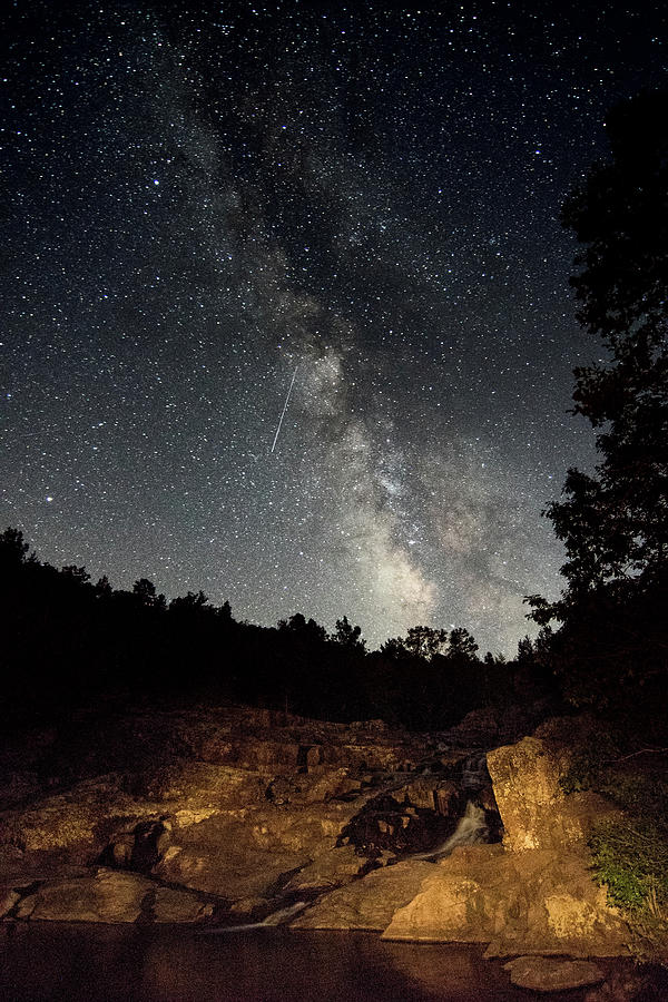 Milky Way in the Ozarks Photograph by Steve Stuller