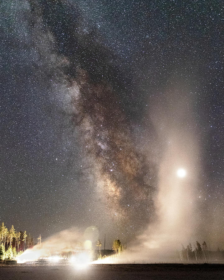 Milky Way In Yellowstone Photograph