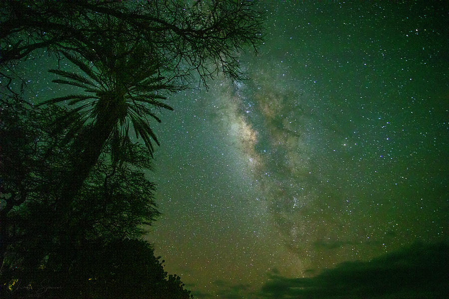 Milky Way Makena Beach Photograph by Chris Spencer