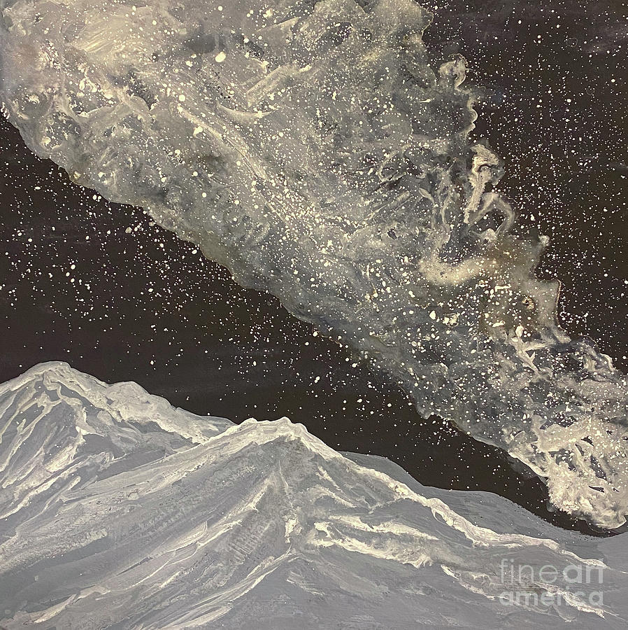 Milky Way Night Painting by Lisa Neuman