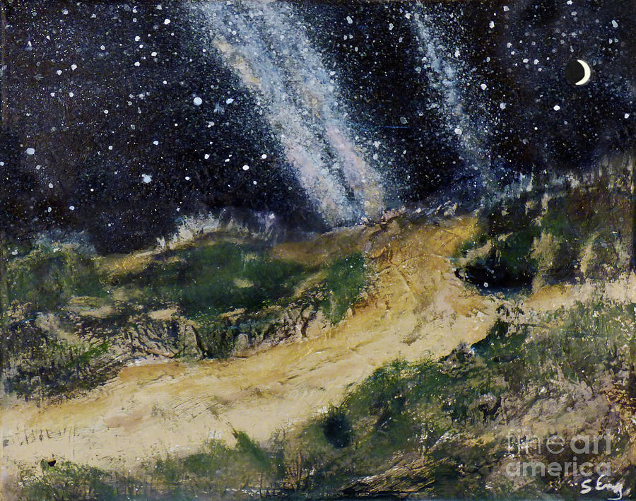Milky Way On The Beach Painting