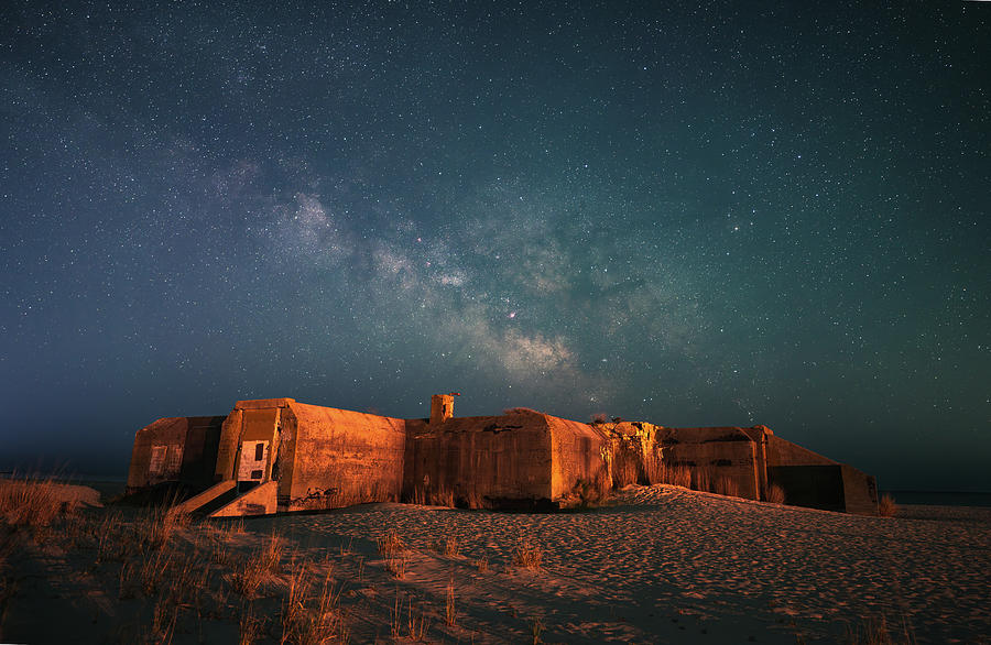 Landscape Photograph - Milky Way over Battery 223 by Angie Purcell