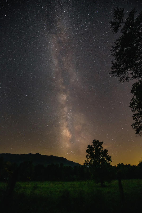 Milky Way Over Cades Cove Photograph by Robert J Wagner