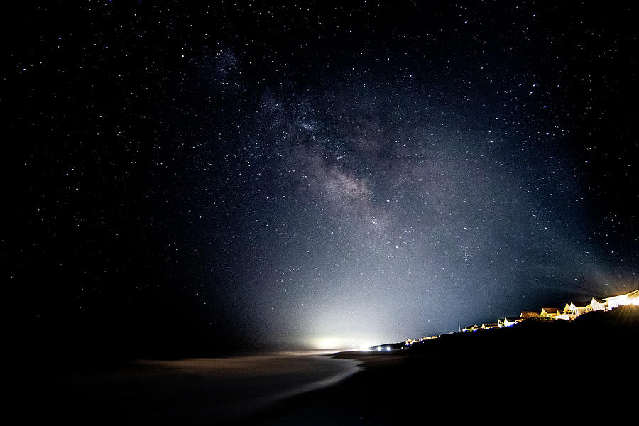 Milky Way over Corolla Beach Photograph by Spike Silvernail