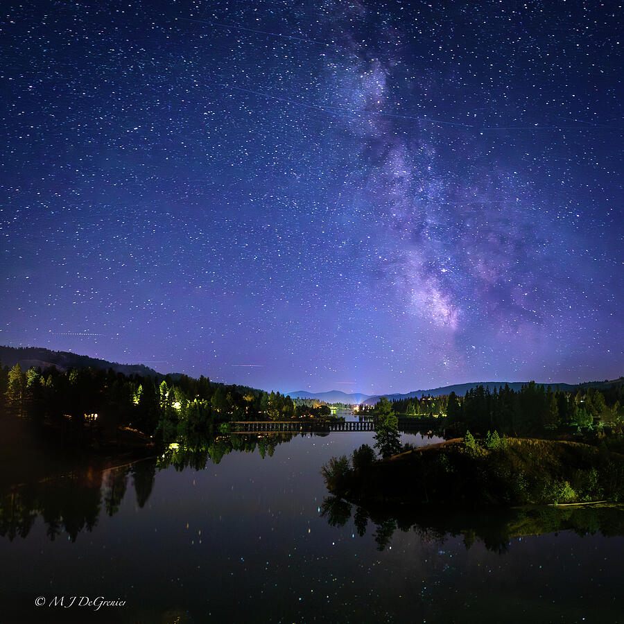 Milky Way Over Curlew Lake Photograph by Michael DeGrenier Milky Way Over Curlew Lake Photograph by Michael DeGrenier