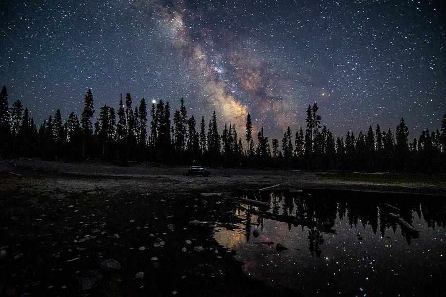 Milky Way Over Elk Lake Photograph by Matthew Irvin