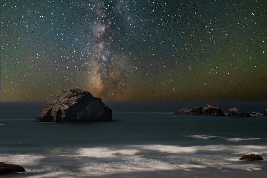 Face Rock Exhaling the Milky Way Photograph by James F Avery - Fine Art ...