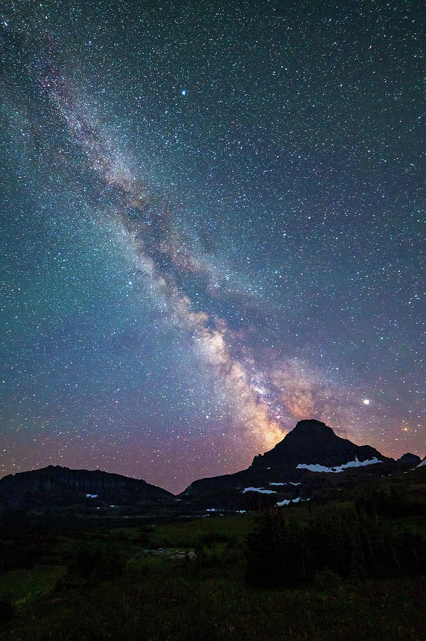 Milky Way over Glacier National Park Photograph by Robert Miller