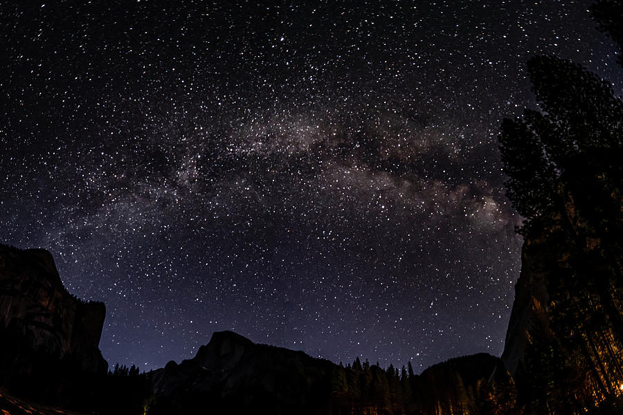 Milky Way Over Half Dome - Yosemite National Park Photograph by Amazing Action Photo Video