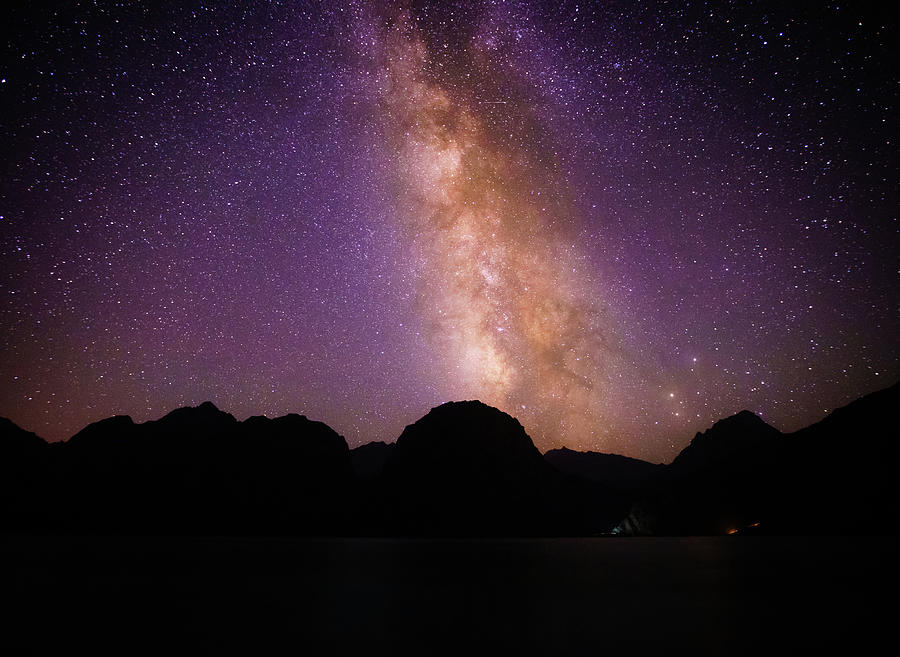 Milky Way over Lake Iskanderkul Photograph by Alexey Stiop