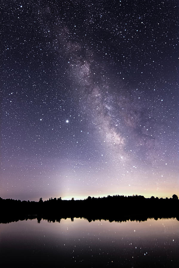 Milky Way Over Lake Oswego Photograph by Kristia Adams | Fine Art America