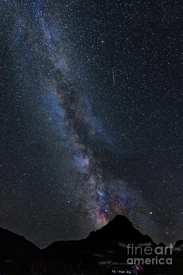 Milky Way Over Logan Pass Photograph by Tom Watkins PVminer pixs