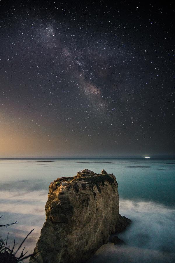 Milky Way over Malibu Photograph by Christian LaCaze - Pixels