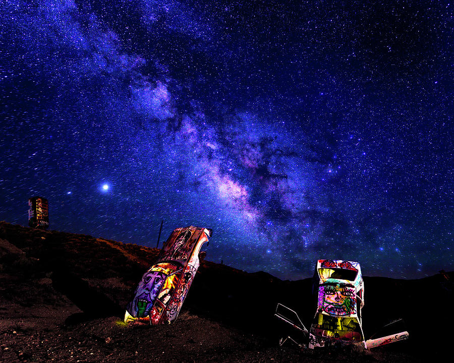 Milky Way Over Mojave Graffiti 3 Photograph by James Sage