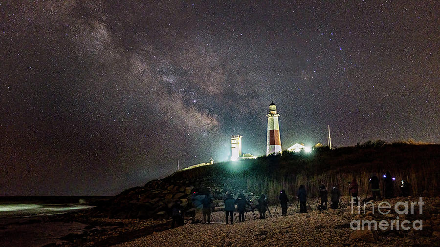 Milky Way Over Montauk Lighthouse Photograph by Sean Mills