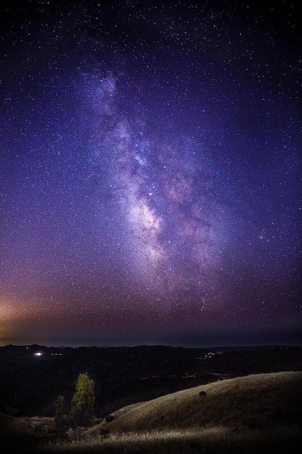 Milky Way over Monte Bello State Park, California Photograph by Daniel Chui