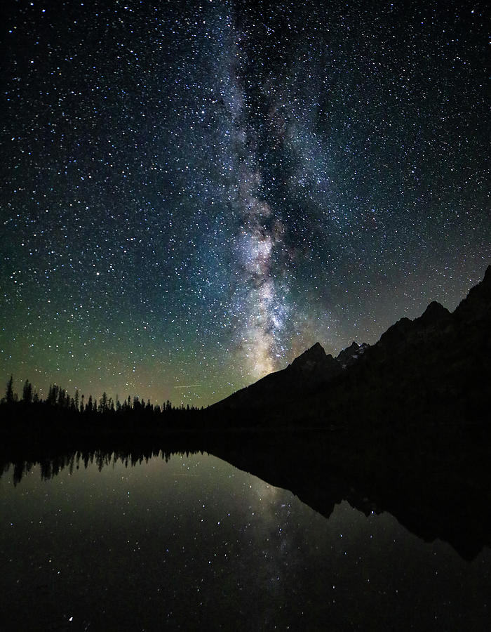 Milky Way Over Mountain Lake Photograph by Dan Sproul