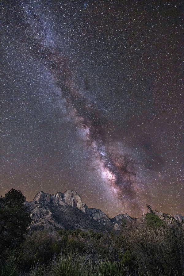 Milky Way Over Mountains Photograph by Fran Gallogly