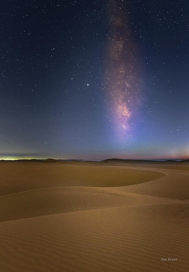 Milky Way over Oceano Dunes Photograph by Tim Bryan