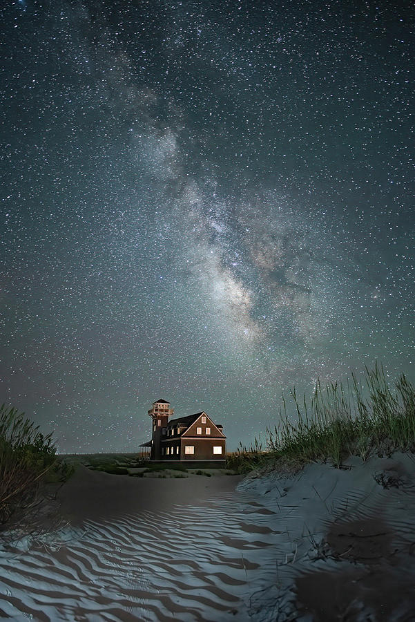 Milky Way over Outer Banks Photograph by Minnie Gallman