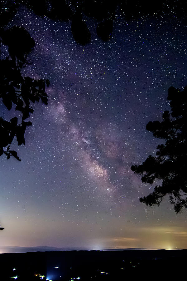 Milky Way over Shenandoah Photograph by Spike Silvernail