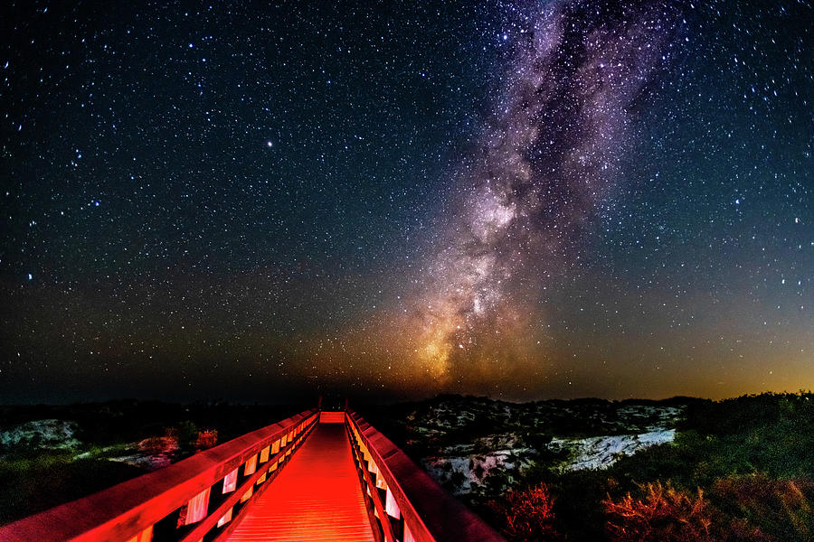 Milky Way Over South Walton Photograph by Kurt Lischka
