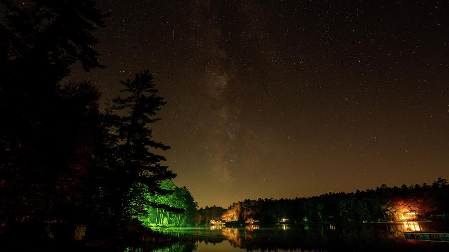 Milky Way over Swanzey Lake Photograph by Kyle Lee