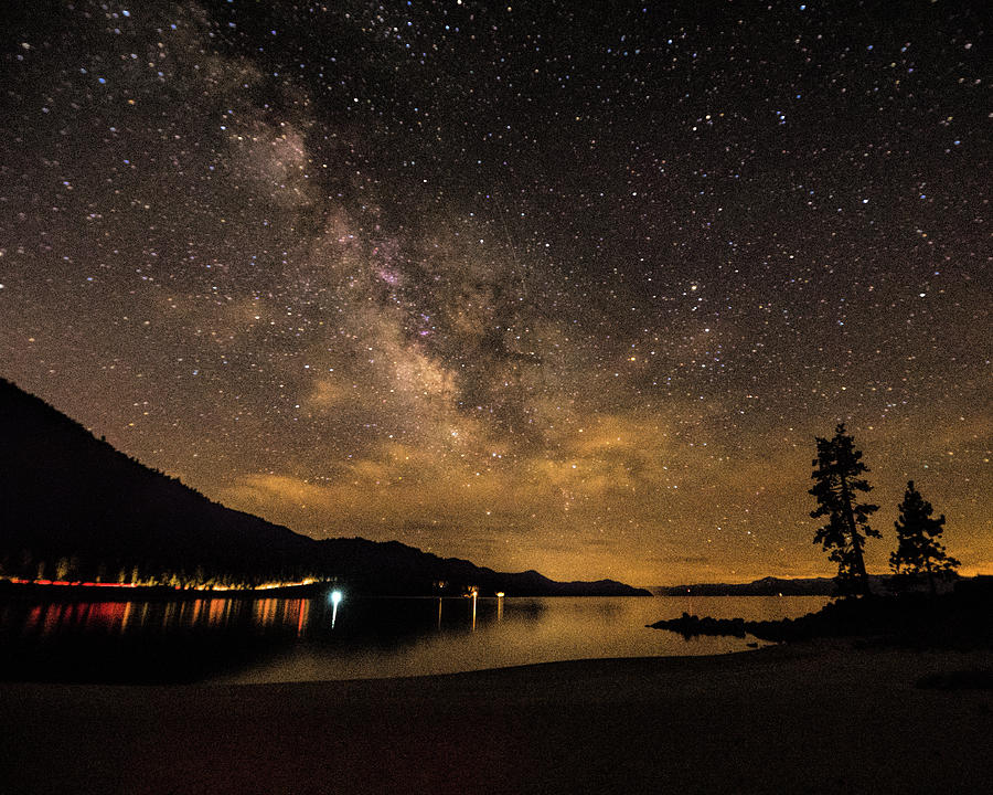 Milky Way over Tahoe Photograph by Martin Gollery