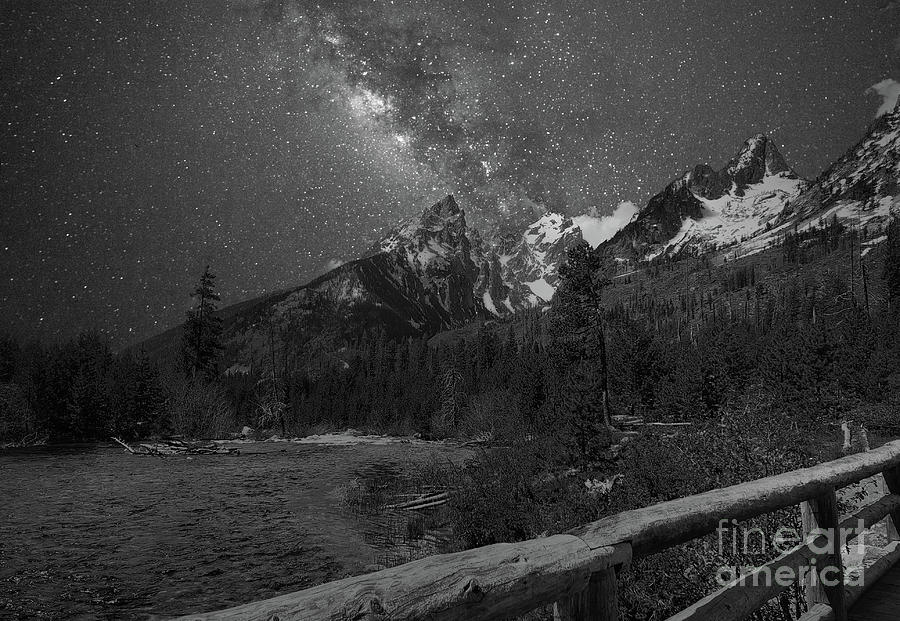 Milky Way Over Tetons Photograph