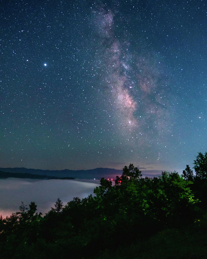 Milky Way over the clouds Photograph by Darrell DeRosia