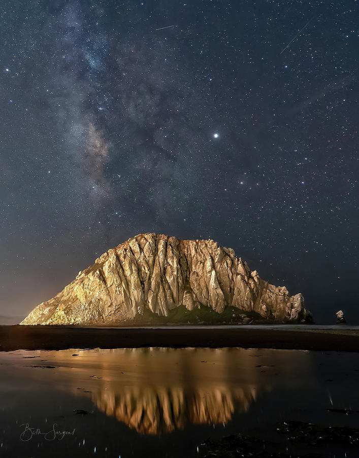 Milky Way Over The Rock Photograph by Beth Sargent