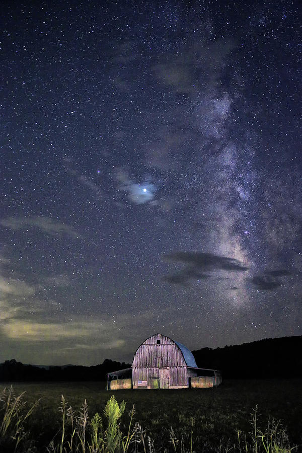 Milky Way Over the Smith Barn Photograph by William Rainey
