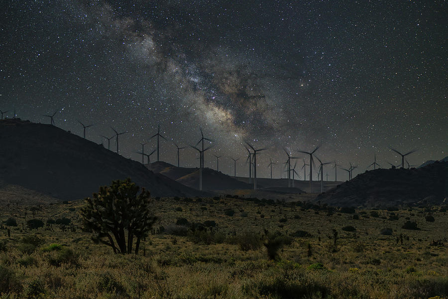 Milky Way Over the Valley of Windmills Photograph by Lindsay Thomson
