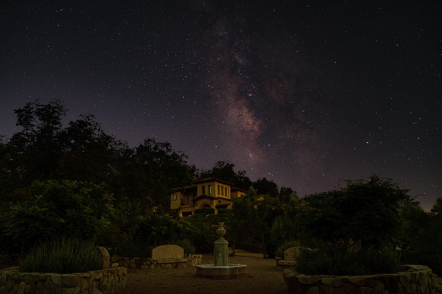 Milky Way Over Tuscan House Photograph by Lindsay Thomson