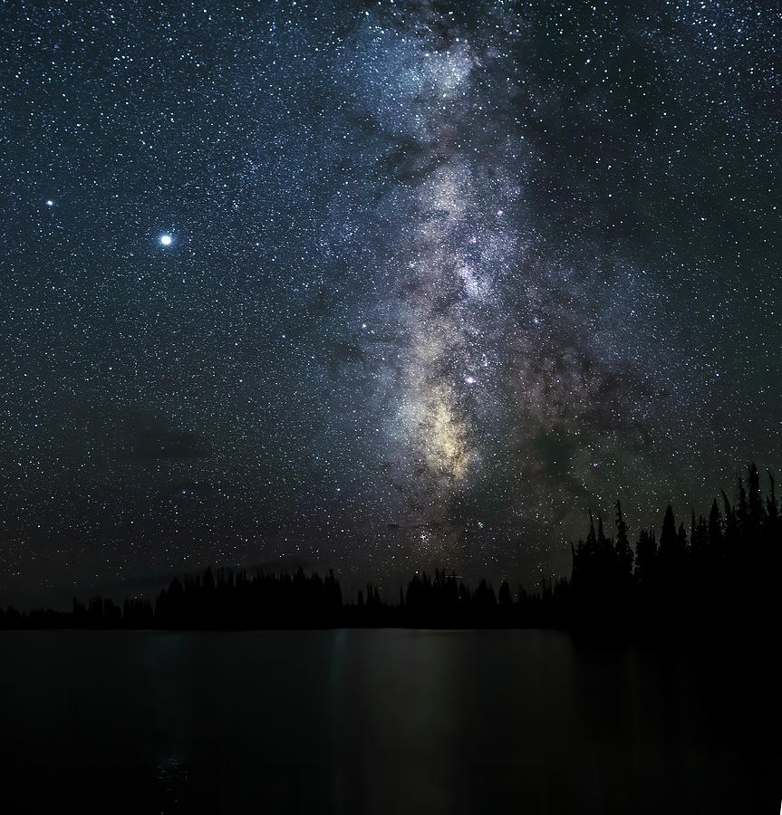 Milky Way Over Water Photograph by M Leonard Photography | Pixels